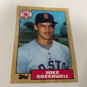 Mike Greenwell, Boston Red Sox baseball card